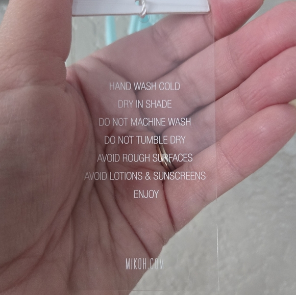 NWT MIKOH Blue Swim Bottoms, MIKOH Yellow Swim Top, Medium - Picture 11 of 11